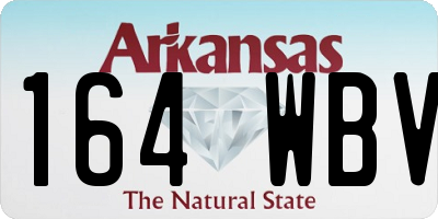 AR license plate 164WBV