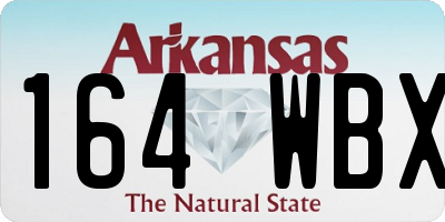 AR license plate 164WBX