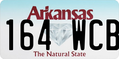 AR license plate 164WCB