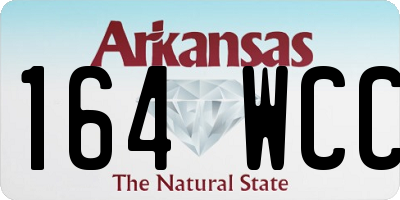 AR license plate 164WCC