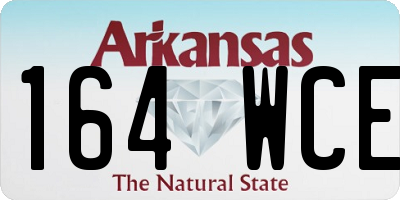 AR license plate 164WCE