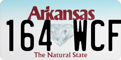 AR license plate 164WCF