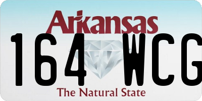 AR license plate 164WCG