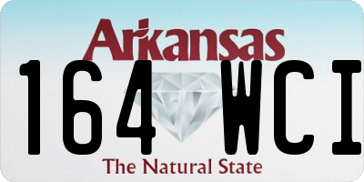 AR license plate 164WCI