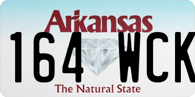 AR license plate 164WCK