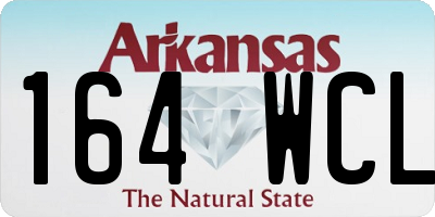 AR license plate 164WCL