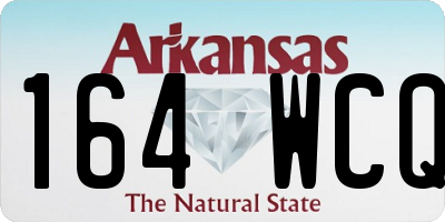 AR license plate 164WCQ