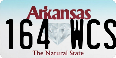 AR license plate 164WCS