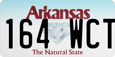 AR license plate 164WCT