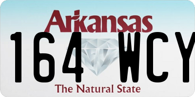 AR license plate 164WCY