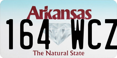 AR license plate 164WCZ