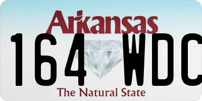 AR license plate 164WDC