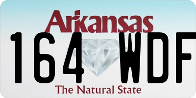 AR license plate 164WDF