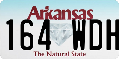 AR license plate 164WDH