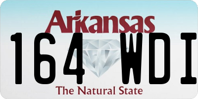 AR license plate 164WDI