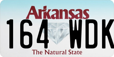AR license plate 164WDK