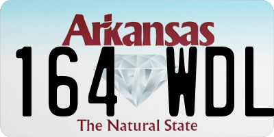 AR license plate 164WDL