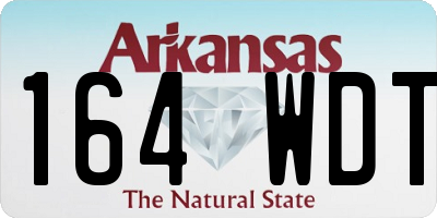 AR license plate 164WDT