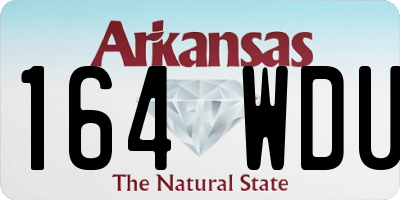 AR license plate 164WDU