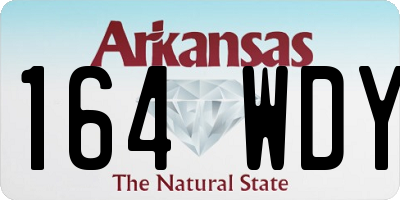 AR license plate 164WDY