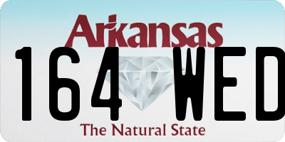 AR license plate 164WED