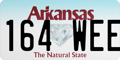AR license plate 164WEE