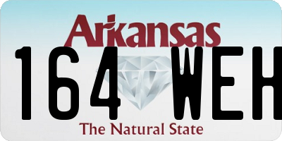 AR license plate 164WEH