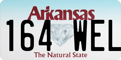 AR license plate 164WEL