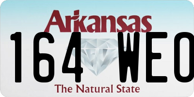 AR license plate 164WEO