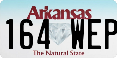 AR license plate 164WEP