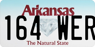 AR license plate 164WER