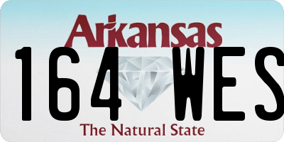 AR license plate 164WES