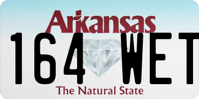 AR license plate 164WET