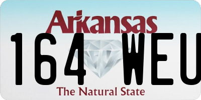 AR license plate 164WEU