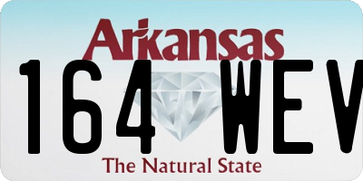 AR license plate 164WEV