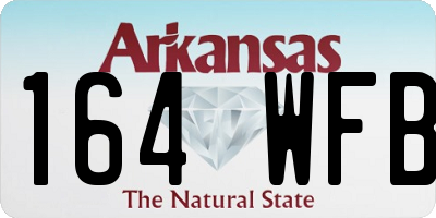 AR license plate 164WFB