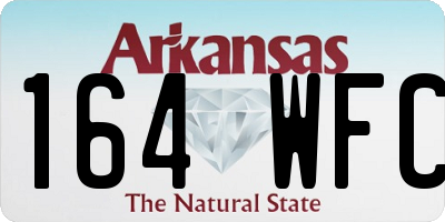 AR license plate 164WFC
