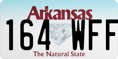 AR license plate 164WFF