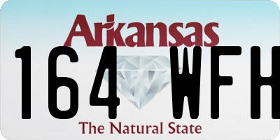 AR license plate 164WFH