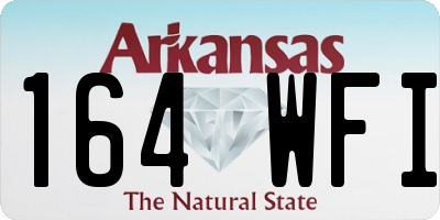 AR license plate 164WFI
