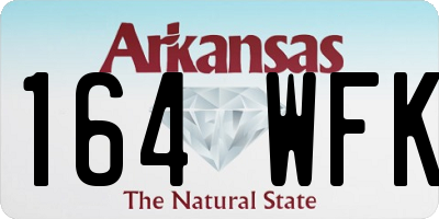 AR license plate 164WFK