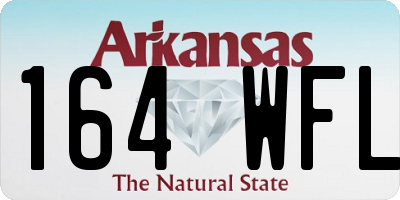 AR license plate 164WFL