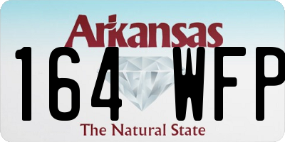 AR license plate 164WFP