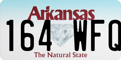 AR license plate 164WFQ