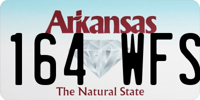 AR license plate 164WFS