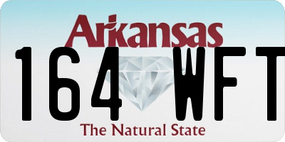AR license plate 164WFT