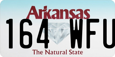 AR license plate 164WFU