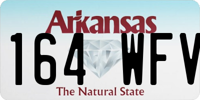 AR license plate 164WFV