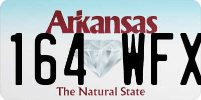 AR license plate 164WFX