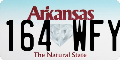 AR license plate 164WFY